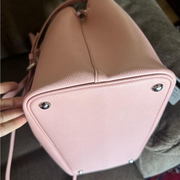 Gorgeous Authentic PRADA Saffiano Cuir Double Leather Tote Bag in Pink - Picture 4 of 12
